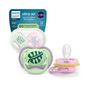 Philips AVENT Cumlík Ultra air ružová/zelená 6-18m obrázok dievča 2ks