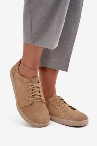 Barefoot typ tenisky z prírodného semišu Zazoo 314 béžové