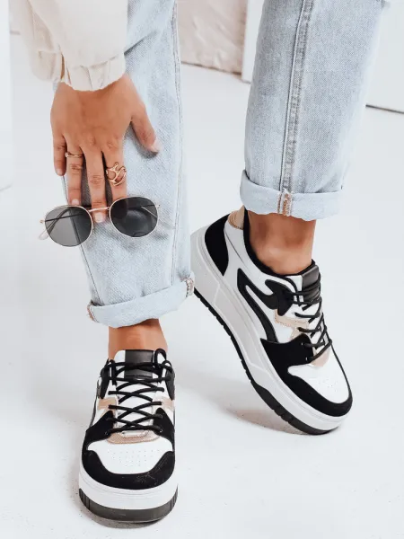 Dámske sneakersy na platforme BEIMEI biele