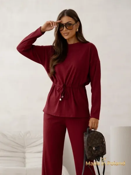 Resti Cotton Women's set a'la sweater ribbed