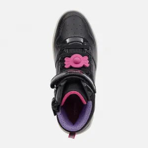 Black Girls Geox Skylin Sneakers - Girls