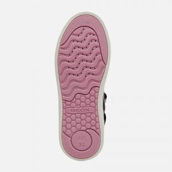 Black Girls Geox Skylin Sneakers - Girls