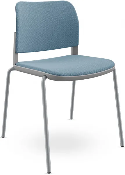 LD SEATING Konferenčná stolička DUO,DU-03-N2, sivá kostra, celočalúnená