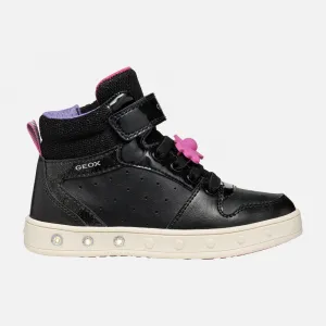 Black Girls Geox Skylin Sneakers - Girls
