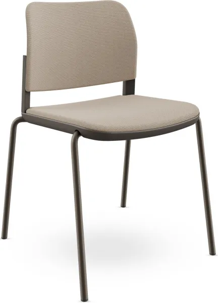 LD SEATING Konferenčná stolička DUO,DU-03-N7, bronzová kostra, celočalúnená
