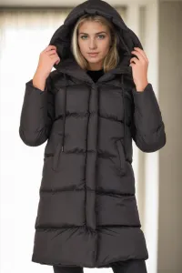 Z8687 DEWBERRY WOMEN'S COAT-BLACK