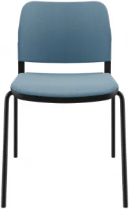 LD SEATING Konferenčná stolička DUO,DU-03-N1, čierna kostra, celočalúnená