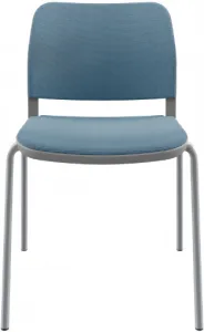 LD SEATING Konferenčná stolička DUO,DU-03-N2, sivá kostra, celočalúnená