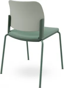 LD SEATING Konferenčná stolička DUO,DU-03-N7, zelená kostra, celočalúnená