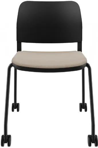 LD SEATING Konferenčná stolička DUO,DU-02-N1,RU60, čierna kostra