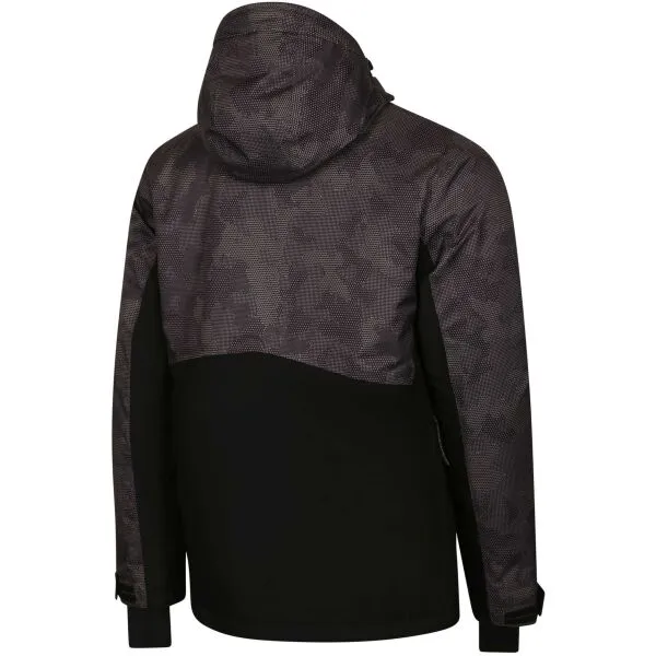 ALPINE PRO IBER Pánska lyžiarska bunda, tmavo sivá, veľkosť