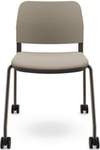 LD SEATING Konferenčná stolička DUO,DU-02-N7,RU60, bronzová kostra