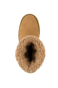 Snehule Karl Lagerfeld Skylar Signia Kollar Mid Boot Toffee Suede