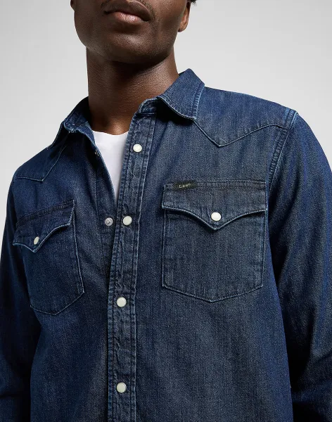 LEE Džínsová košeľa  REGULAR WESTERN SHIRT RINSE 112370561 Veľkosť: S