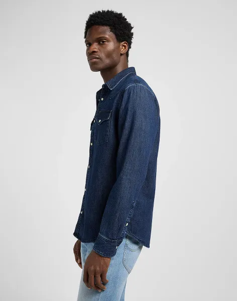LEE Džínsová košeľa  REGULAR WESTERN SHIRT RINSE 112370561 Veľkosť: S