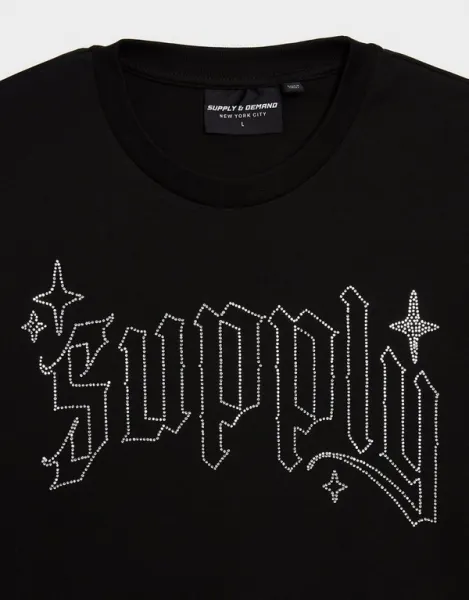 Supply&demand Tričko Shard Tee Blk-Blk
