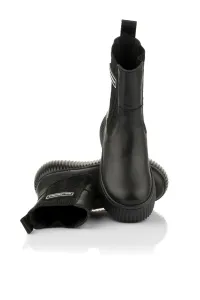 Členková Obuv Karl Lagerfeld Kreeper Lo Kable Knit Boot Black Lthr & Text / Mono