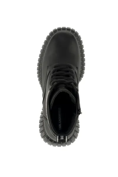 Členková Obuv Karl Lagerfeld Kreeper Wedge Micro Studs Lace Boot Black Lthr