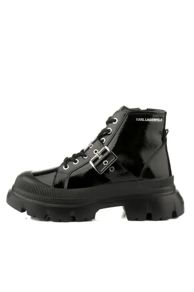 Členková Obuv Karl Lagerfeld Trekka Max Mid Lace Strap Black Lthr