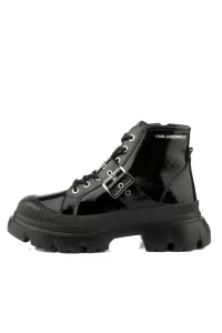 Členková Obuv Karl Lagerfeld Trekka Max Mid Lace Strap Black Lthr