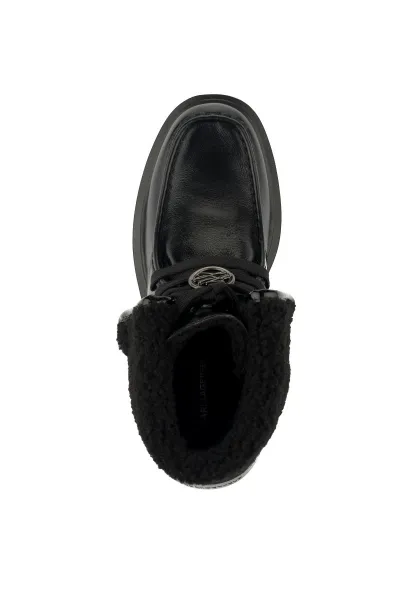 Členková Obuv Karl Lagerfeld Macie Moc Toe Foldover Boot Black Lthr