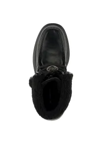 Členková Obuv Karl Lagerfeld Macie Moc Toe Foldover Boot Black Lthr