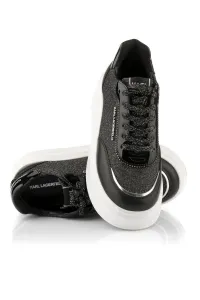 Tenisky Karl Lagerfeld Anakapri U_Throat Mix Lo Black Lthr & Textile