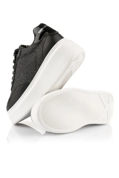 Tenisky Karl Lagerfeld Anakapri U_Throat Mix Lo Black Lthr & Textile
