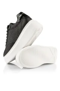 Tenisky Karl Lagerfeld Anakapri U_Throat Mix Lo Black Lthr & Textile