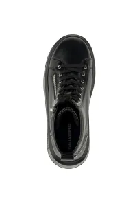 Členková Obuv Karl Lagerfeld Anakapri Signia Studs Mid Zip Black Lthr
