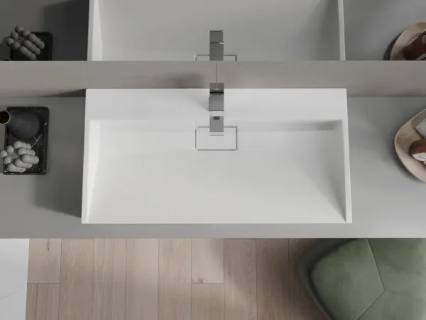 MEXEN - Ava umývadlo na dosku liaty mramor 90 x 46, biela 23019001