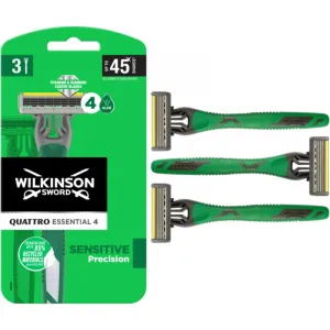 Wilkinson Sword Quattro Titanium Sensitive jednorázové holiace strojčeky 3 ks