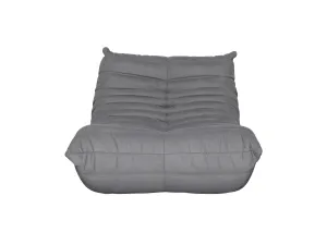 LivinHill Designové křeslo Nua samet šedé
