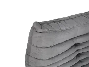 LivinHill Designové křeslo Nua samet šedé