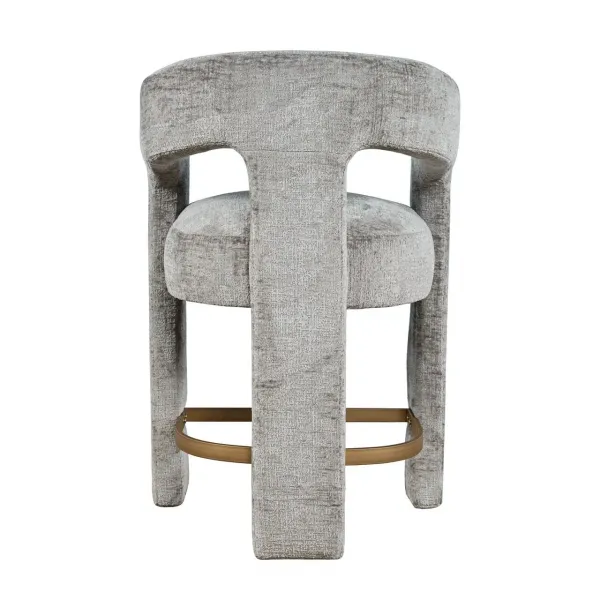 LivinHill Designová barová židle Leith šedá