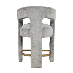 LivinHill Designová barová židle Leith šedá