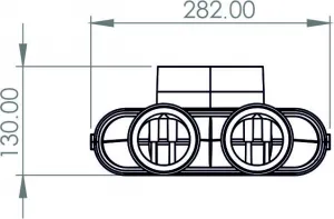 PRODMAX TPK | Distribučný box TPK 2x75 mm/125 mm SK 2x75/125/TPK