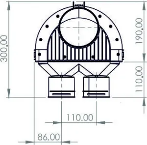 PRODMAX TPK | Distribučný box TPK 2x75 mm/125 mm SK 2x75/125/TPK