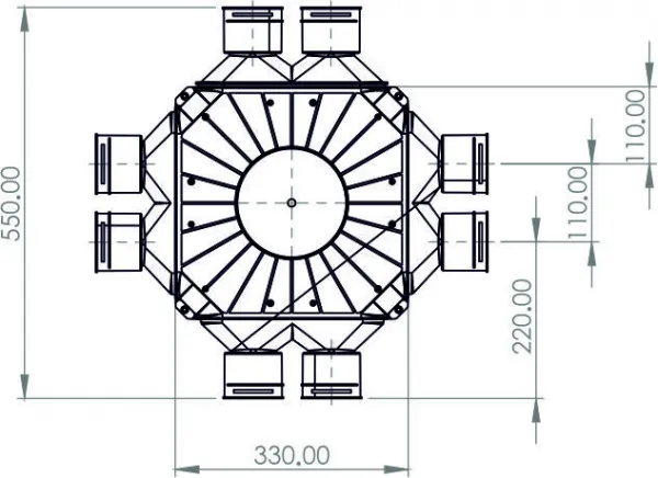 PRODMAX TPK | Rozdeľovací box TPK 8x75 mm/200 mm SK 8x75/200/TPK