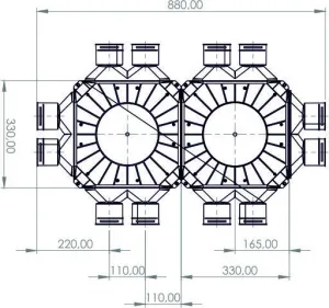 PRODMAX TPK | Rozdeľovací box TPK 12x75 mm/200 mm SK 12x75/200/TPK