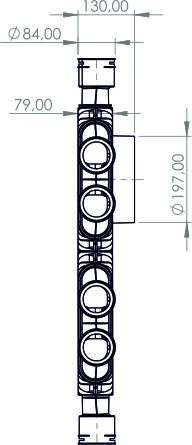 PRODMAX TPK | Rozdeľovací box TPK 12x75 mm/200 mm SK 12x75/200/TPK