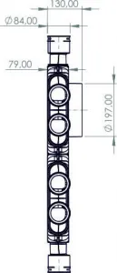 PRODMAX TPK | Rozdeľovací box TPK 12x75 mm/200 mm SK 12x75/200/TPK