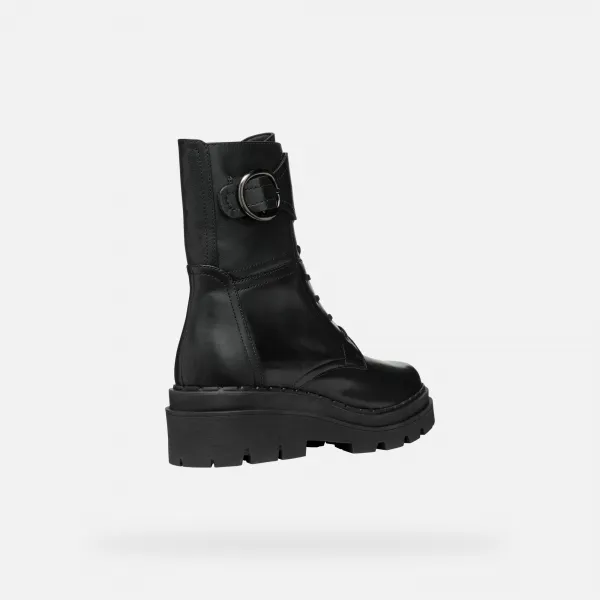 Black women's ankle boots Geox Felleny - Women's