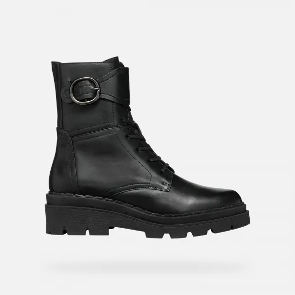 Black women's ankle boots Geox Felleny - Women's