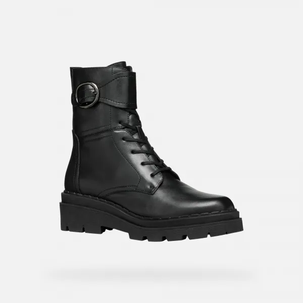 Black women's ankle boots Geox Felleny - Women's