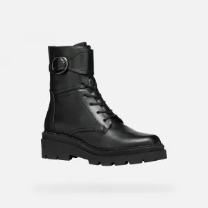 Black women's ankle boots Geox Felleny - Women's