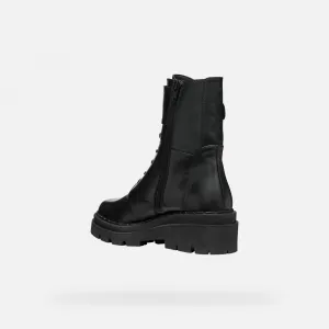 Black women's ankle boots Geox Felleny - Women's