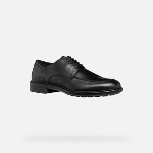 Čierne pánske formálne topánky Geox Walk Pleasure
