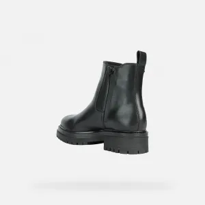 Black Women's Ankle Boots Geox Iridea B ABX - Ladies