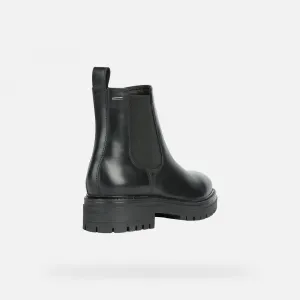 Black Women's Ankle Boots Geox Iridea B ABX - Ladies